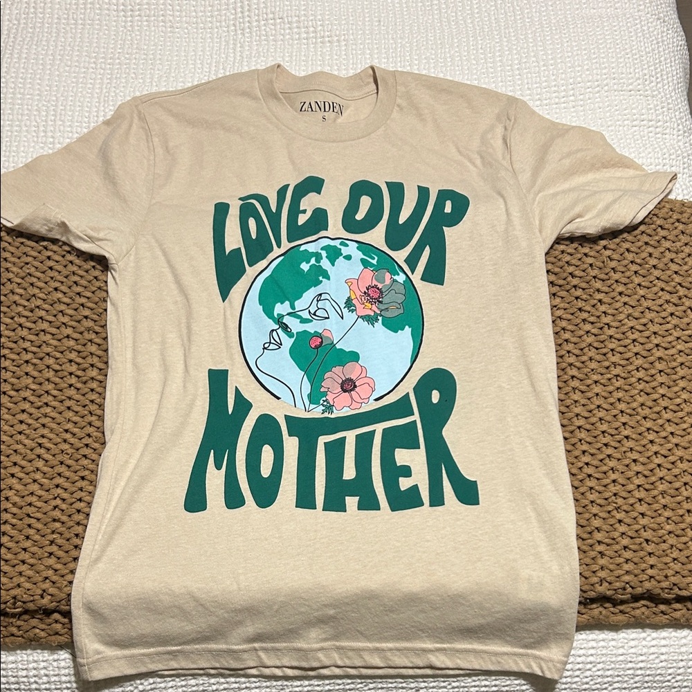 ‘Love Our Mother' Cream T-Shirt